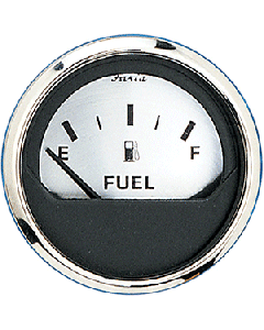 FARIA SPUN SILVER 2" FUEL LEVEL GAUGE (E-1/2-F) 16001