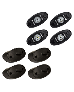 RIGID Industries A-Series Rock Light Kit - 4 Blue Lights - Black 400233