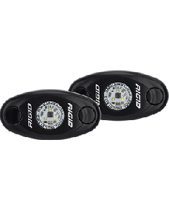RIGID Industries A-Series Black Low Power LED Light Pair - Neon White 482023