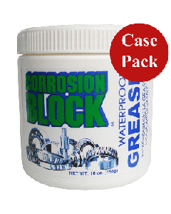 Corrosion Block High Performance Waterproof Grease - 16oz Tub - Non-Hazmat, Non-Flammable & Non-Toxic *Case of 6* 25016CASE