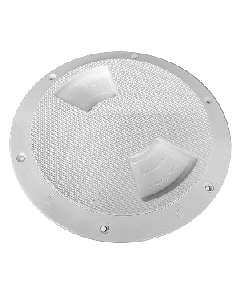 SEA DOG ABS DECK PLATE WHITE TEXTURED 5" QUARTER TURN TO