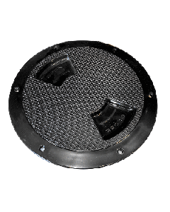 SEA DOG ABS DECK PLATE BLACK TEXTURED 8" QUARTER TURN TO