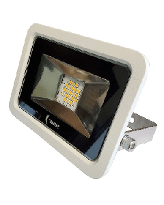 Lunasea 10W Slimline LED Floodlight, 120VAC Only, Cool White, 1200 Lumens, 3' Cord - White Housing LLB-366N-31-10
