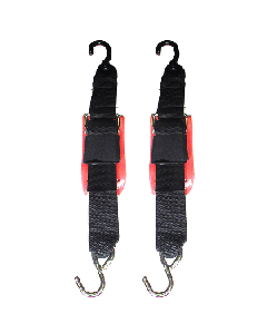 Rod Saver Quick Release Trailer Tie-Down w/Vinyl Pad - 2" x 6' - Pair QRTD6VP