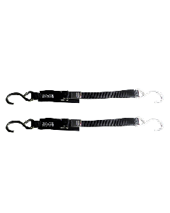 Rod Saver Stainless Steel Quick Release Transom Tie-Down - 1" x 2' - Pair SS1QRTD2