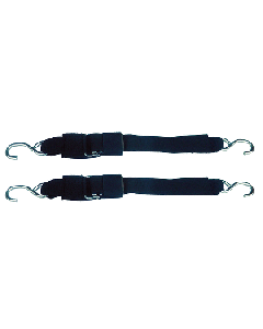 Rod Saver Stainless Steel Quick Release Transom Tie-Down - 2" x 6' - Pair SS/QRTD6