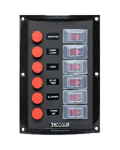SEA DOG SPLASH GUARD SWITCH PANEL VERTICAL SIX SWITCH
