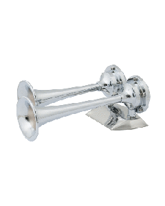 Marinco 12V Chrome Plated Dual Trumpet M 10108