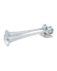 Marinco 12V Chrome Plated Dual Trumpet A 10106