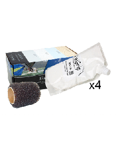KIWIGRIP WHITE 4 LITER POUCH WITH ROLLER KG-4WP-R