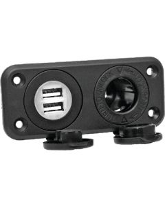 Prime Products Receptacle 12V W-Dual USB PPD 086410