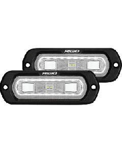 RIGID Industries SR-L Series Flush Mount Spreader Light - Black Housing - White Halo 53220