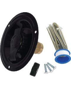 VALTERRA WATER INLET  RECESSED BLACK A01-0178LFVP