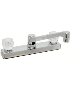 Valterra 8In. Kitchen Faucet Chrome/Clear Knob Handle VLT PF211326