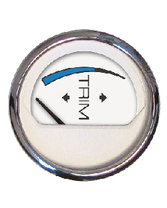 Faria Beede Instruments FARIA CHESAPEAKE WHITE SS 2" TRIM GAUGE (OMC COBRA & VOLVO 13808