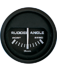 Faria Beede Instruments FARIA EURO BLACK 2" RUDDER ANGLE INDICATOR 12833