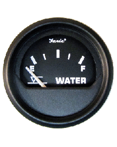 FARIA EURO BLACK 2" TANK LEVE  GAUGE - POTABLE WATER 12830