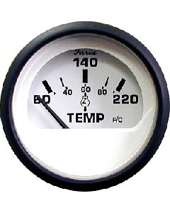 Faria Beede Instruments FARIA EURO WHITE 2" CYLINDER  HEAD TEMP (60 TO 220F) 12910