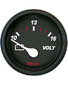 Faria Beede Instruments FARIA PROFESSIONAL RED 2" VOLTMETER (10-16VDC) 14605