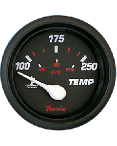 Faria Beede Instruments FARIA PROFESSIONAL RED 2" WATER TEMP GAUGE (100 TO 250F) 14604