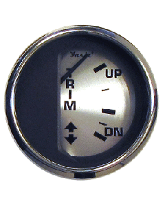 Faria Beede Instruments FARIA SPUN SILVER 2" TRIM (MERCURY/MARINER/MERCRUISER/ 16016