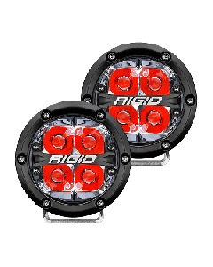 RIGID INDUSTRIES 360-SERIES 4" LED OFF-ROAD SPOT W/ RED