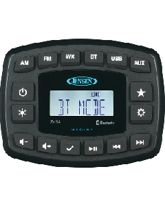 JENSEN 4" JMS4RTL Waterproof Bluetooth AM/FM/WB/USB Stereo - Black JMS4RTL