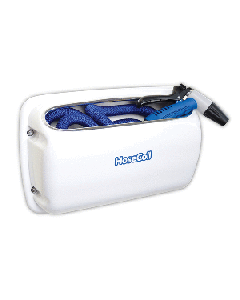 HOSECOIL SIDE MOUNT EXPANDABLE WHITE ENCLOSURE W/50' BLUE HCE50SW-BLUE