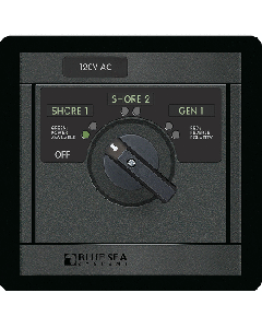 BLUE SEA 1482 ROTARY SWITCH  3 POSITIONS + OFF 30A 2 POLE 1482
