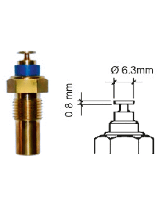 VERATRON COOLANT TEMPERATURE SENSOR - SINGLE POLE - SPADE 323-801-005-001D