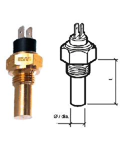 VERATRON COOLANT TEMPERATURE SENSOR - DUAL-POLE, INSULATED 323-805-001-004N