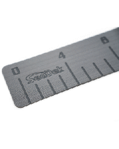 SEADEK 4" X 36" 3MM FISH RULER W/ LASER LOGO STORM GRAY 22135-80038