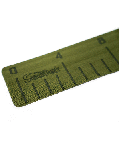 SEADEK 4" X 36" 3MM FISH RULER W/ LASER LOGO OLIVE GREEN