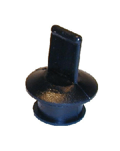 T-H MARINE VINYL PUSH PLUG BLACK 1 1/8" - 1 1/4"