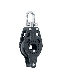 HARKEN 40MM CARBO BLOCK SINGLE W/ SWIVEL AND BECKET 2637