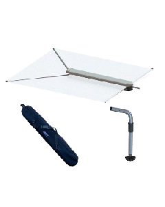 TACO SHADEFIN WITH WHITE FABRIC, BAG AND FIXED ROD T10-3000-3
