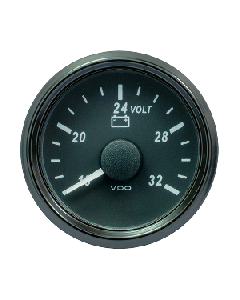 VDO SINGLEVIU 52MM (2-1/16") VOLTMETER F/ 24 VOLT SYSTEM A2C3832780030