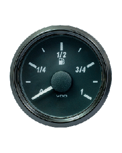 VDO SINGLEVIU 52MM (2-1/16") FUEL LEVEL GAUGE - EURO A2C3833100030