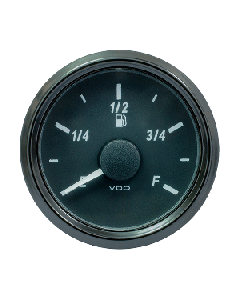 VDO SINGLEVIU 52MM (2-1/16") FUEL LEVEL GAUGE - E-F SCALE A2C3833150030
