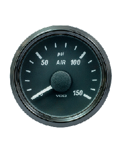 VDO SINGLEVIU 52MM (2-1/16") AIR PRESSURE GAUGE - 150 PSI A2C3833440030