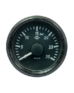 VDO SINGLEVIU 52MM (2-1/16") BRAKE PRSSURE GAUGE - 30 BAR A2C3832720030
