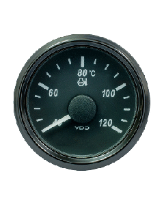 VDO SINGLEVIU 52MM (2-1/16") WATER TEMP GAUGE - 120 DEG C A2C3833330030