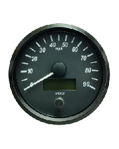 VDO SINGLEVIU 100MM (4") SPEEDOMETER - 90 MPH A2C3832870030