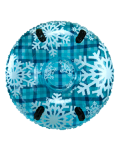 AQUA LEISURE BLUE PLAID SNOWFLAKE 43" SNOWTUBE PST13365S2