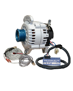 Balmar Alternator 100 AMP Kit 12V 3.15" Dual Foot Saddle J10 Pulley Regulator & Temp Sensor