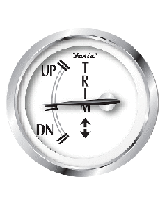 Faria Beede Instruments FARIA NEWPORT SS 2" TRIM GAUGE F/ J/E/SUZUKI OUTBOARD 25007