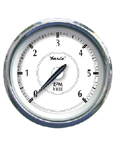 FARIA NEWPORT SS 4" TACH (6000 RPM) GAS - I/O 45002