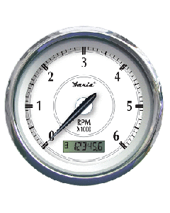 Faria Beede Instruments FARIA NEWPORT SS 4" TACH W/ HOURMETER (7000 RPM) GAS -  45005