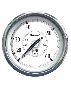 Faria Beede Instruments FARIA NEWPORT SS 4"  SPEEDOMETER (60 MPH) PITOT 45010