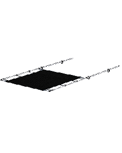 SURESHADE PTX POWER SHADE SS 57" WIDE BLACK 2021026400